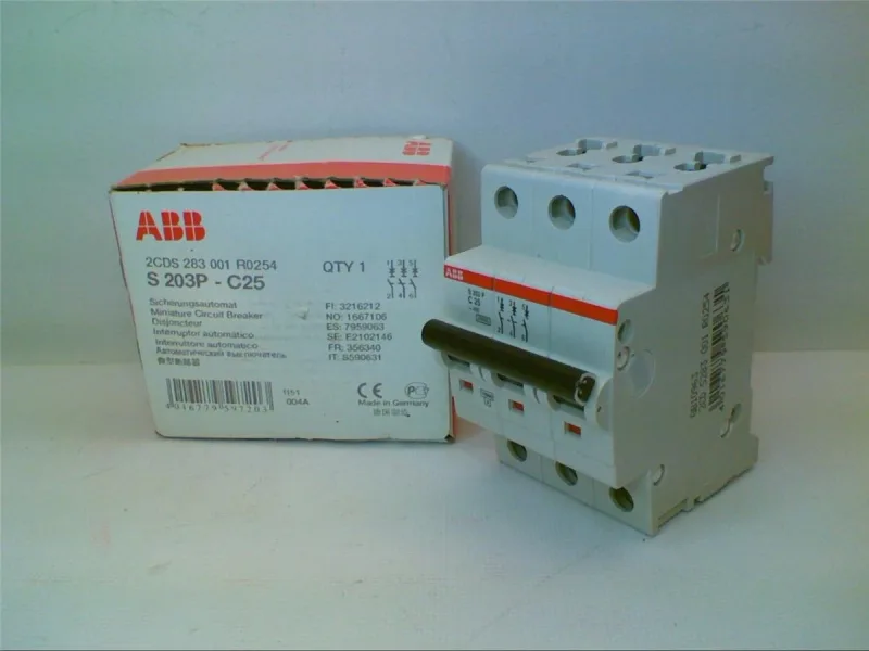 ABB S203P-C25 — 3-Pole MCB (DIN Rail) (image 2)