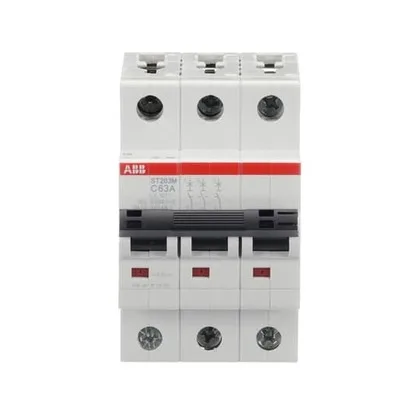 ABB ST203M-C63 — 3-Pole MCB (DIN Rail) (image 2)