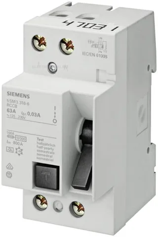 Siemens 5SM3617-6 — Residual Current Breakers (RCCB/RCBO) (image 2)