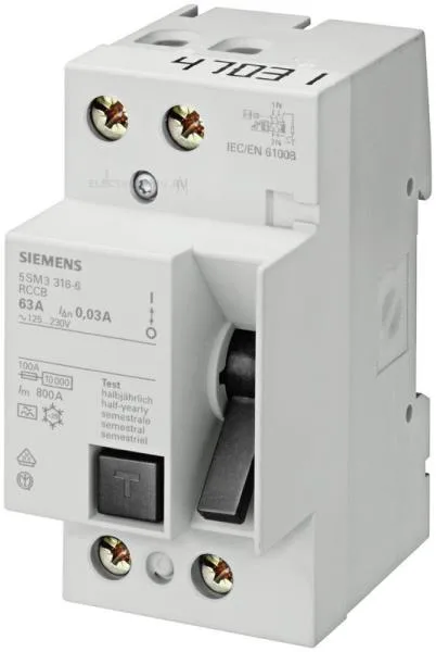 Siemens 5SM3617-6 — Residual Current Breakers (RCCB/RCBO) (image 2)