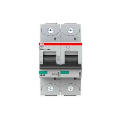 ABB S802U-K40 — 2-Pole MCB (DIN Rail) (image 2)