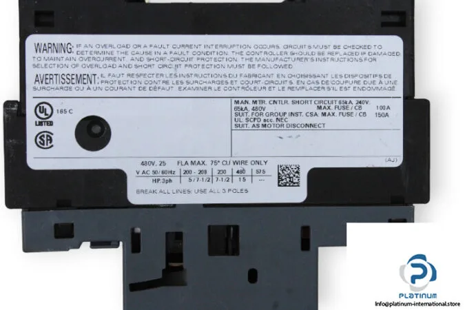 Siemens 3RV2321-4DC10 — Motor Protection Circuit Breakers (MPCB) (image 4)