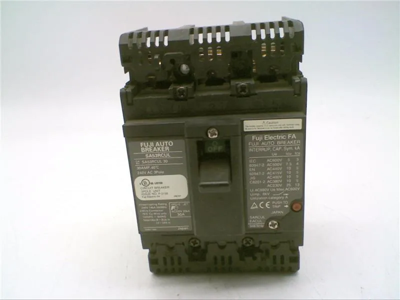 Fuji Electric SA53RCUL/30 — Miniature Circuit Breakers (MCB) (image 2)