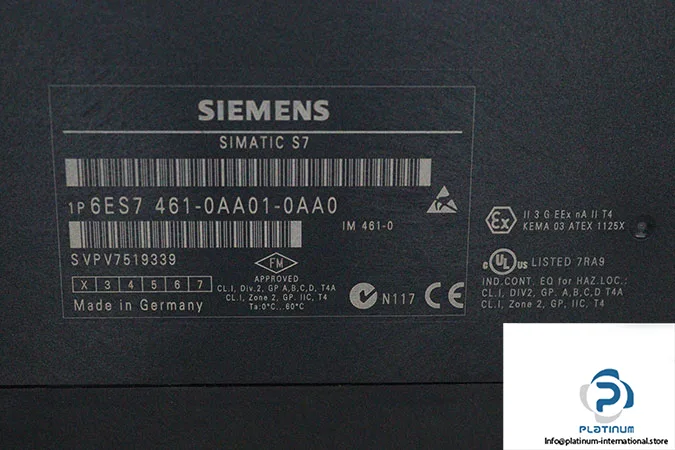Siemens 6ES7461-0AA01-0AA0 (image 5)