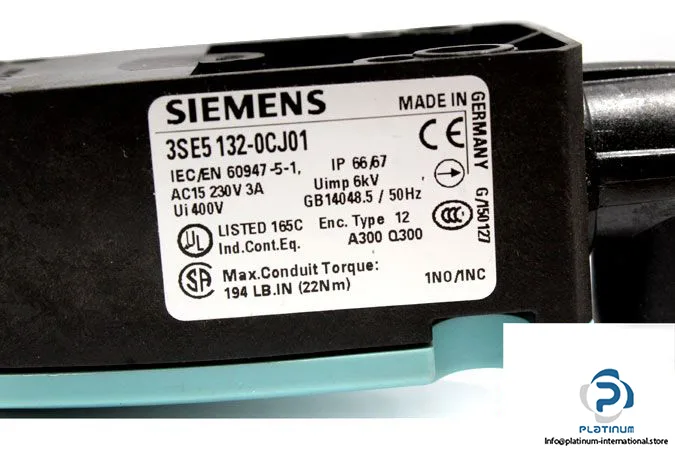 Siemens 3SE5132-0CJ01 — Limit Switches (image 4)