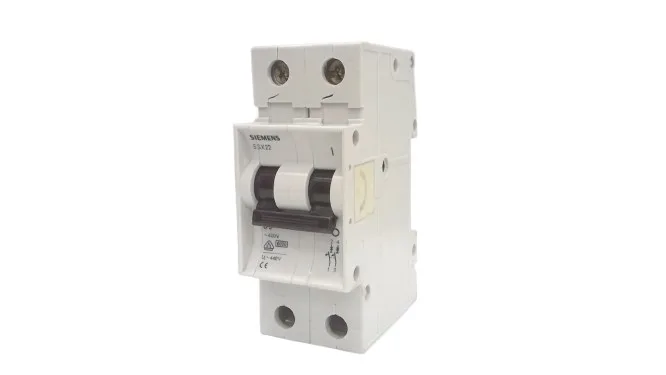 Siemens 5SX2203-8 — 2-Pole MCB (DIN Rail)