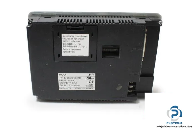 Fuji Electric UG221H-SR4 — HMI Operator Interfaces (image 3)