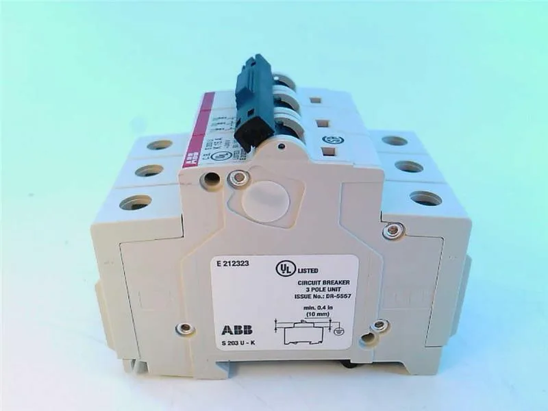 ABB S203U-K15 — 3-Pole MCB (DIN Rail) (image 4)
