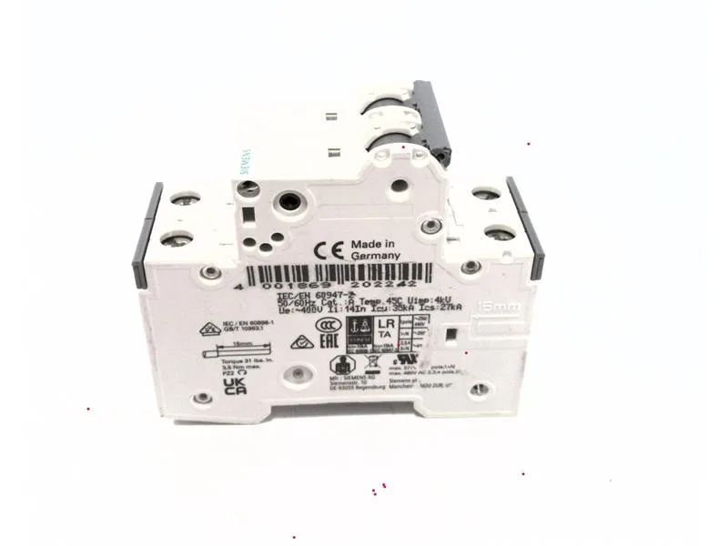 Siemens 5SY4206-8 — 2-Pole MCB (DIN Rail) (image 5)