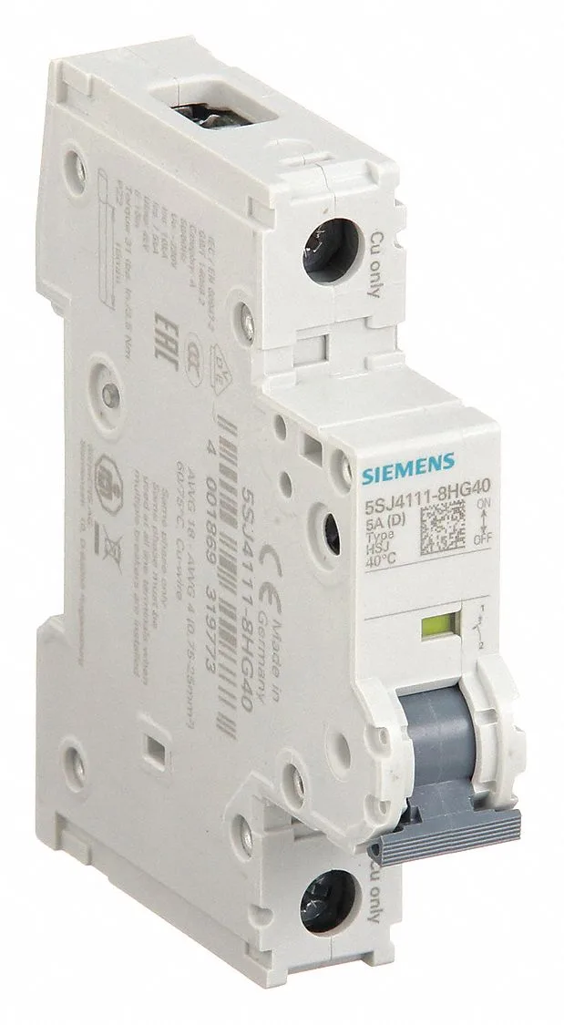 Siemens 5SJ4111-8HG40 — 1-Pole MCB (DIN Rail) (image 5)