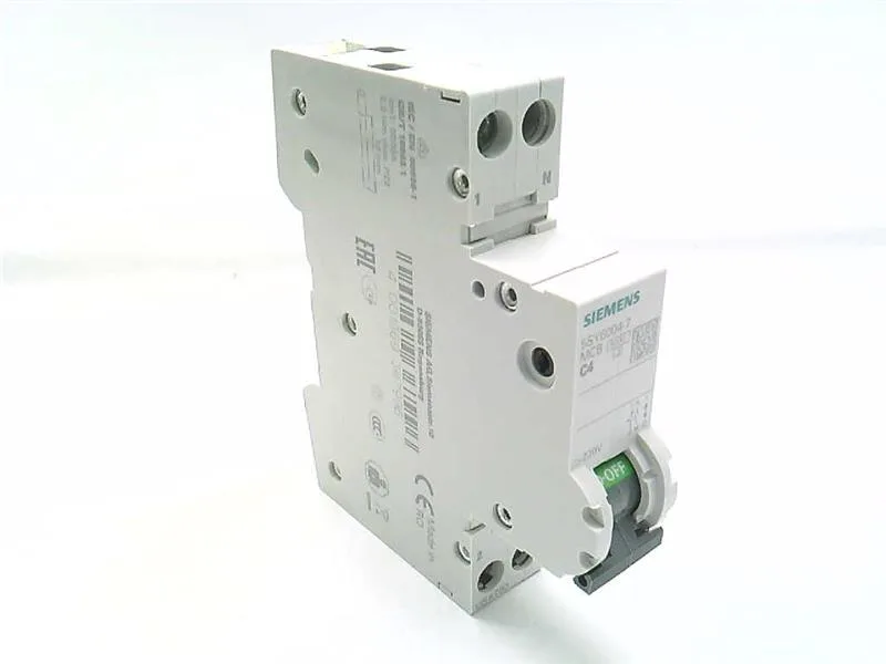 Siemens 5SY6004-7CC — 1-Pole MCB (DIN Rail)