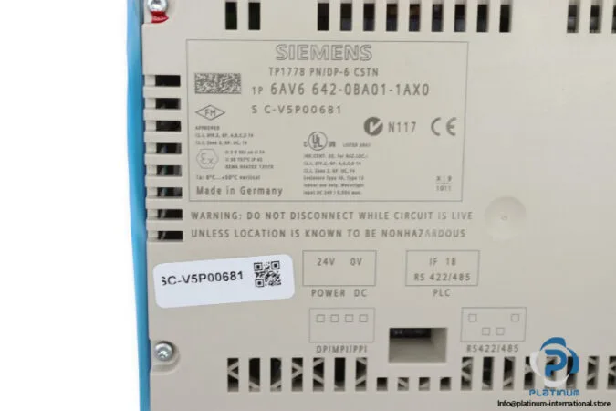 Siemens 6AV6642-0BA01-1AX0 — HMI Operator Interfaces (image 4)