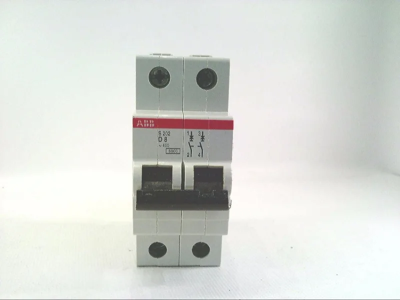 ABB S202-D8 — 2-Pole MCB (DIN Rail) (image 2)
