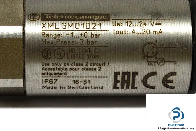 Schneider Electric XMLGM01D21 — Pressure Transmitters (image 4)