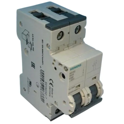Siemens 5SY8232-7 — 2-Pole MCB (DIN Rail) (image 2)