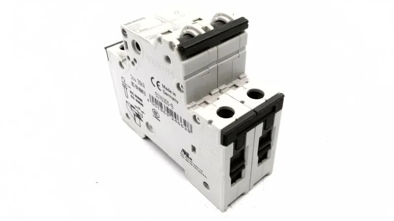 Siemens 5SY6201-8 — 2-Pole MCB (DIN Rail) (image 4)