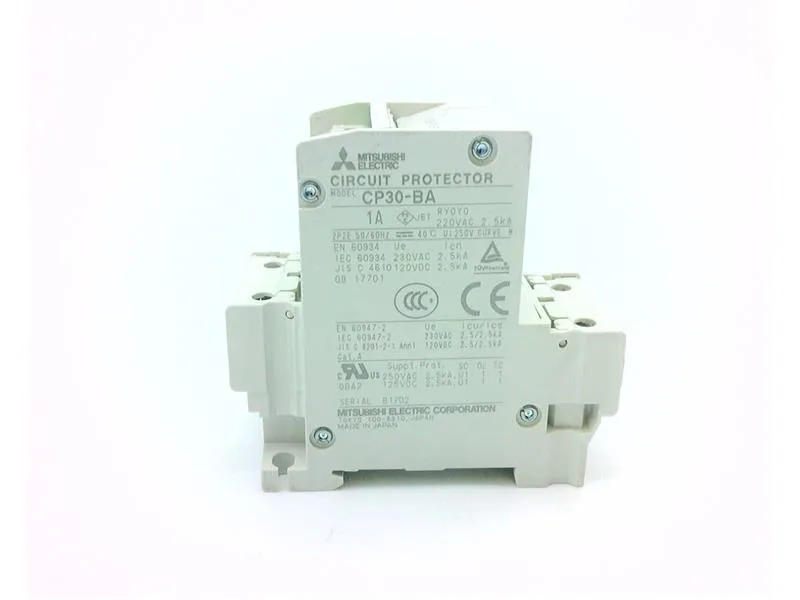 Mitsubishi Electric CP30-BA-2P-1A — 2-Pole MCB (DIN Rail) (image 2)