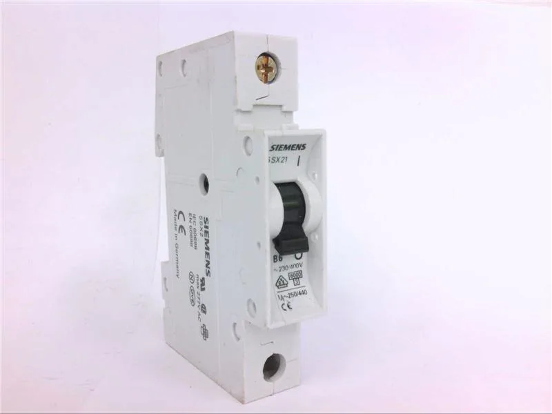 Siemens 5SX2106-6 — 1-Pole MCB (DIN Rail) (image 2)