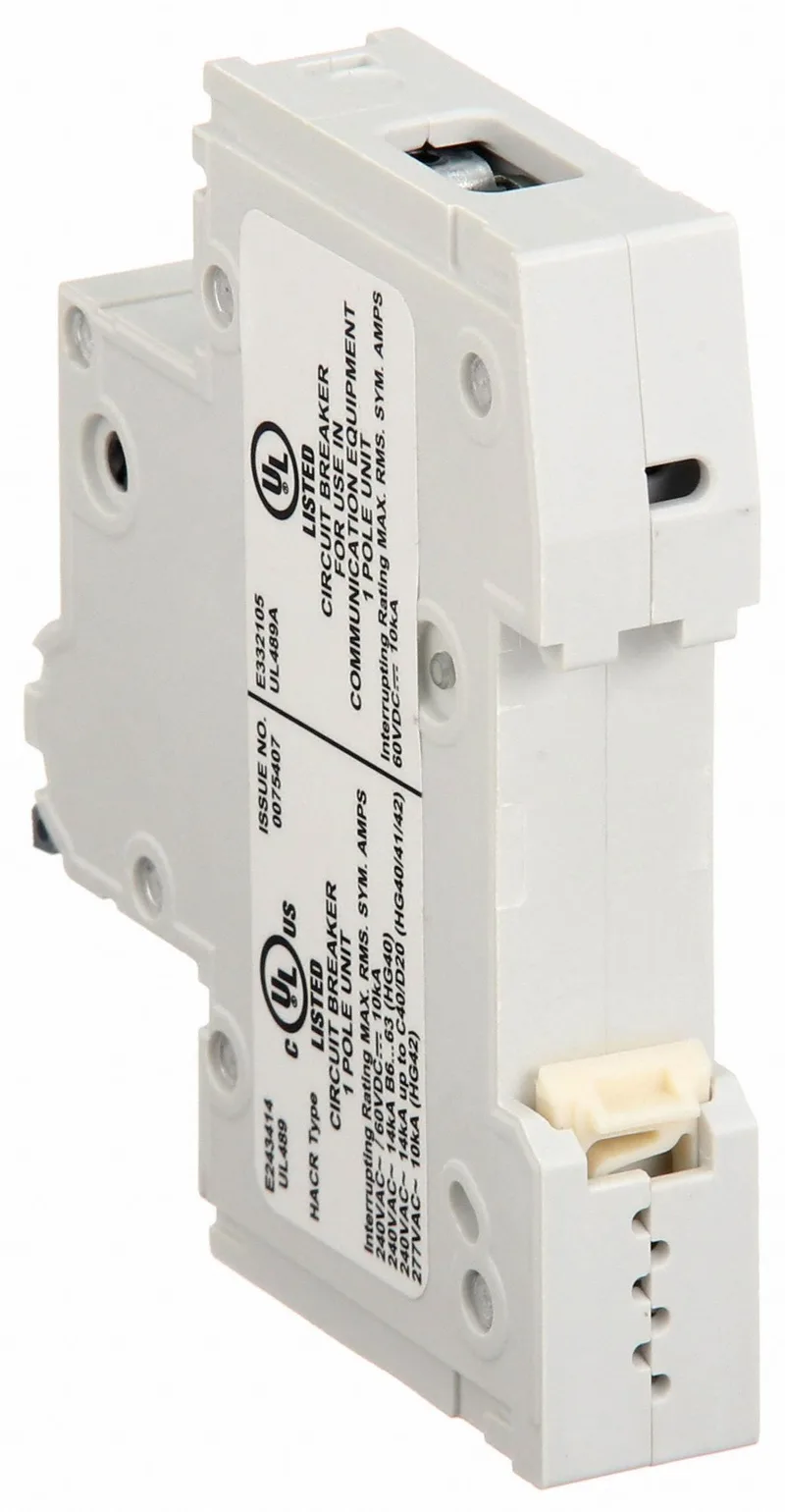 Siemens 5SJ4140-6HG40 — 1-Pole MCB (DIN Rail) (image 3)