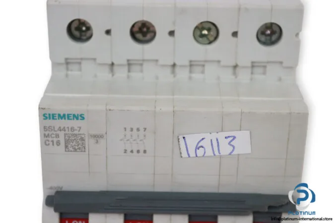 Siemens 5SL4416-7 — Miniature Circuit Breakers (MCB) (image 3)