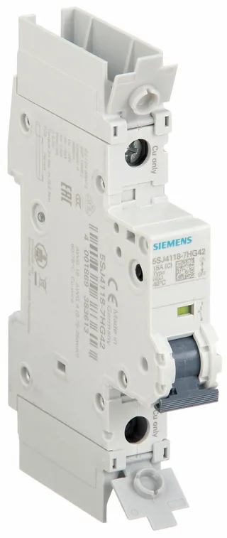 Siemens 5SJ4118-7HG42 — 1-Pole MCB (DIN Rail) (image 3)