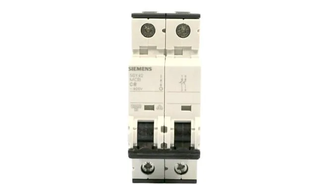 Siemens 5SY4208-7 — 2-Pole MCB (DIN Rail) (image 2)