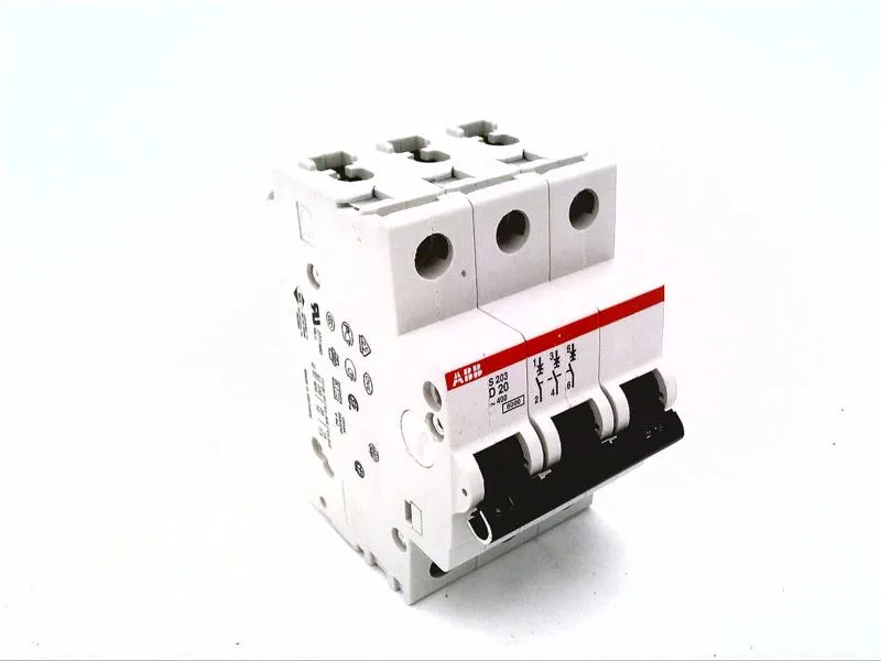 ABB S203-D20 — 3-Pole MCB (DIN Rail) (image 2)