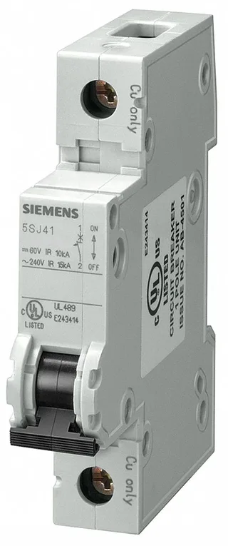 Siemens 5SJ4145-8HG40 — 1-Pole MCB (DIN Rail) (image 2)