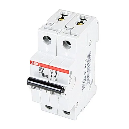 ABB S202-D3 — 2-Pole MCB (DIN Rail) (image 2)