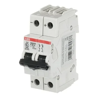 ABB S202UDC-K60 — 2-Pole MCB (DIN Rail) (image 3)