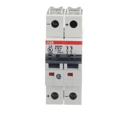 ABB S202UDC-K20 — 2-Pole MCB (DIN Rail) (image 5)