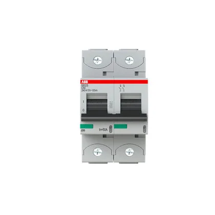 ABB S802S-C50 — 2-Pole MCB (DIN Rail) (image 2)