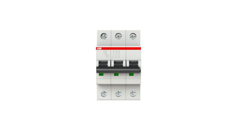 ABB 2CDS253001R0164 — 3-Pole MCB (DIN Rail) (image 2)