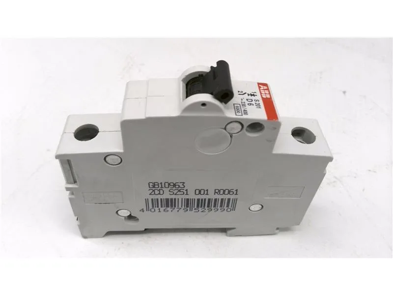 ABB S201-D6 — 1-Pole MCB (DIN Rail) (image 3)