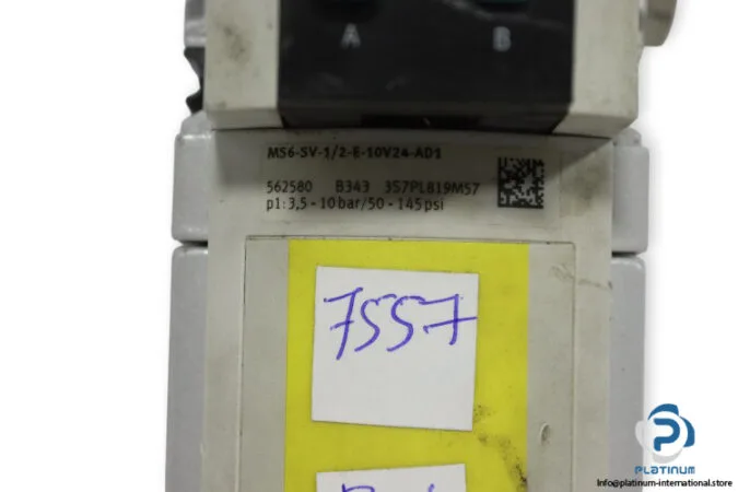 Festo MS6-SV-1/2-E-10V24-AD1 — Air Preparation (FRL) (image 5)