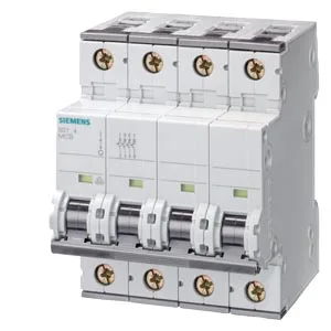 Siemens 5SY6610-7 — 4-Pole MCB (DIN Rail) (image 3)