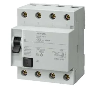 Siemens 5SM3745-8 — Residual Current Breakers (RCCB/RCBO)