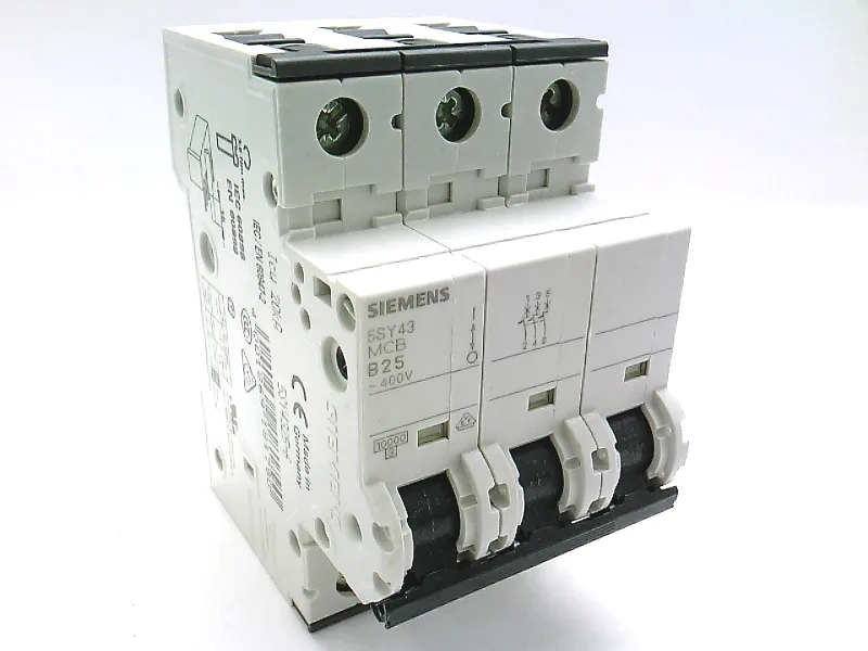 Siemens 5SY4325-6 — 3-Pole MCB (DIN Rail) (image 2)