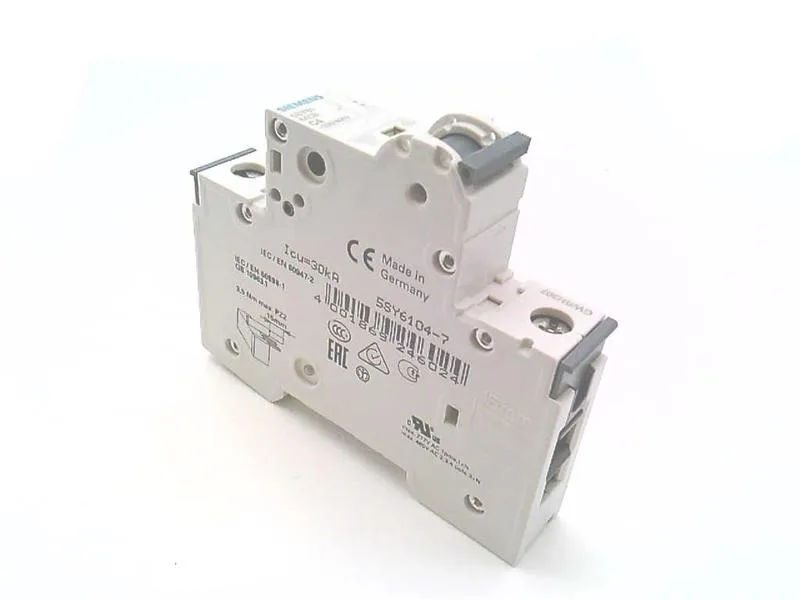Siemens 5SY6104-7 — 1-Pole MCB (DIN Rail) (image 5)
