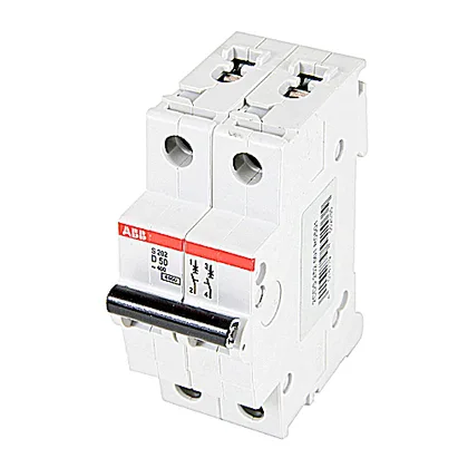 ABB S202-D50 — 2-Pole MCB (DIN Rail) (image 2)