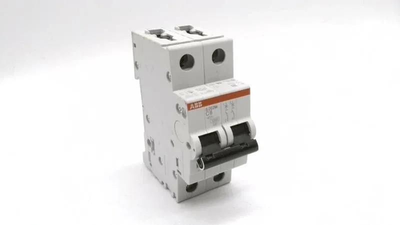 ABB S202M-C6 — 2-Pole MCB (DIN Rail)