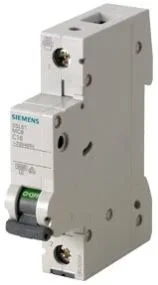Siemens 5SL6106-6CC — 1-Pole MCB (DIN Rail)