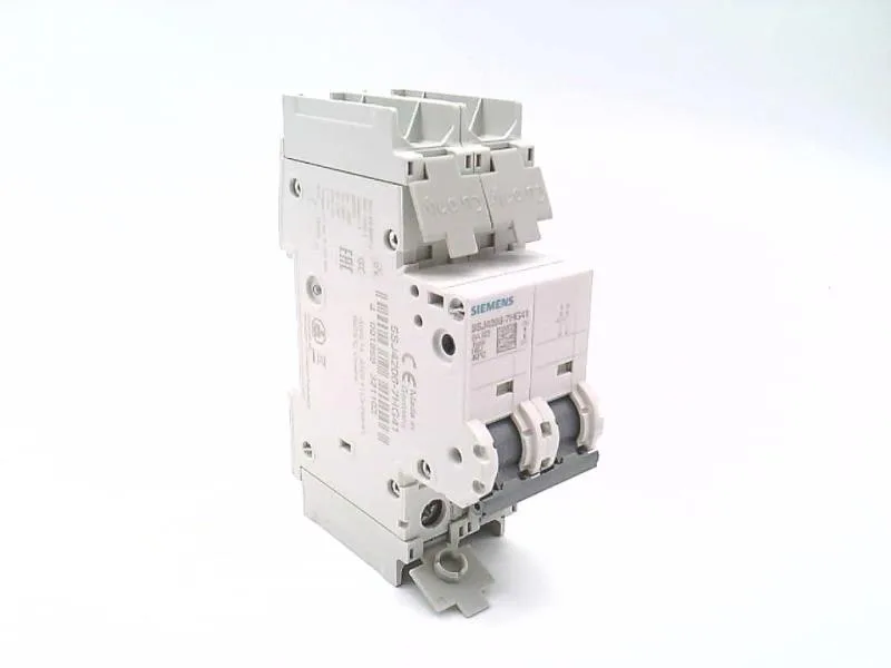 Siemens 5SJ4206-7HG41 — 2-Pole MCB (DIN Rail) (image 2)