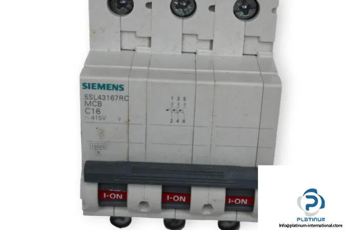 Siemens 5SL4316-7RC — 3-Pole MCB (DIN Rail) (image 4)