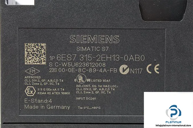 Siemens 6ES7 315-2EH13-0AB0 — PLCs (Programmable Logic Controllers) (image 3)