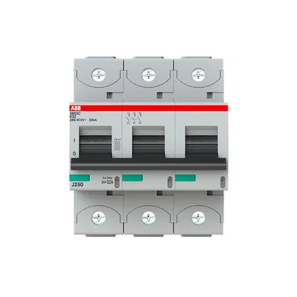 ABB S803C-K32 — 3-Pole MCB (DIN Rail) (image 2)