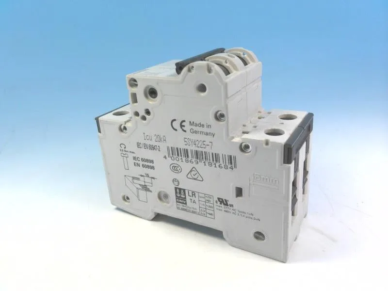 Siemens 5SY4225-7 — 2-Pole MCB (DIN Rail) (image 3)