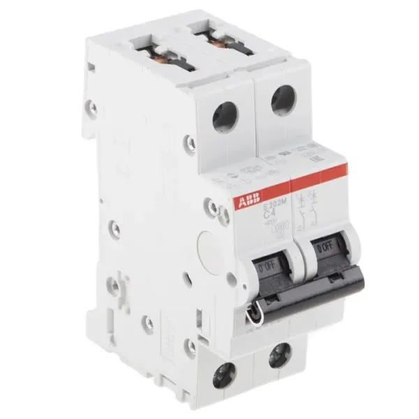 ABB S202M-C4 — 2-Pole MCB (DIN Rail) (image 2)