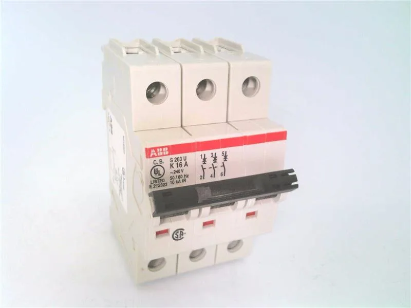 ABB S203U-K16 — 3-Pole MCB (DIN Rail) (image 2)