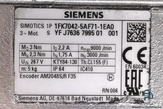 Siemens 1FK7042-5AF71-1EA0 — Servo Motors (image 5)
